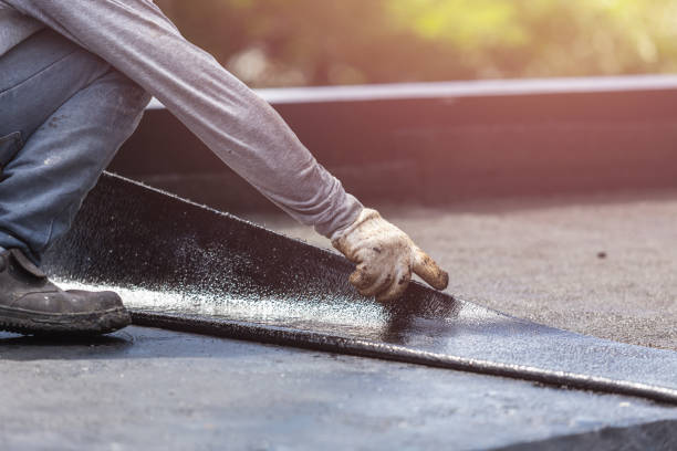 Professional Exterior Waterproofing technician working in Milford, MI